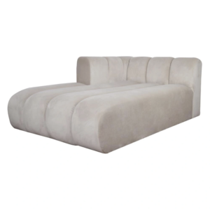 The luxurious modern Puffed Modular Chaise Lounge combines the perfect mix of comfort and luxury. The Chaise Lounge is handmade and foam filled with a firm cushioning, which gives a very natural seating comfort, perfect for entertaining. Measurements Overall height: 70 cm Seat height: 40 cm Overall Width: 113 Seat Width: 87 Overall Depth: 179 cm Seat Depth: 152 cm Tolerance dimensions +/- 3 cm All our furniture at SwanfieldLiving are made to order with a variation in production time. As our furniture are bespoke we do not accept returns. Produktion time: 6 weeks Please customise your Bubble Chaise Lounge below, with your chosen fabric.