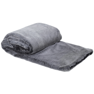 Luxurious Large Deep Grey Throw 
Add a touch of opulence to your home with our Luxurious Large Deep Grey Throw. Measuring 135 x 180 cm, this exquisite throw combines elegant design with exceptional comfort, making it a must-have accessory for any stylish interior. Our Deep Grey Throw boasts a sophisticated color palette, featuring a subtle silver sheen on the surface and a rich dark purple depth within the grey. This unique combination creates a captivating visual effect that enhances the aesthetic appeal of your living space. Made from premium materials, this throw offers unparalleled softness and warmth. The plush texture provides a cozy and inviting feel, perfect for relaxing on the sofa or adding an extra layer of comfort to your bed. Indulge in the luxurious embrace of this exquisite throw and elevate your relaxation experience. Whether you're looking to enhance your home decor or seeking a practical solution for staying warm, our Deep Grey Throw is a versatile addition to any room. Its elegant design complements various interior styles, making it an ideal accent piece for your living room, bedroom, or any cozy corner. Designed for convenience, our throw is easy to care for and maintains its luxurious feel and appearance even after multiple washes. Enjoy the enduring beauty and softness of this throw with minimal effort. Enhance your home with the luxurious comfort and stunning design of our Large Deep Grey Throw. Order yours today and experience the perfect blend of style and sophistication.